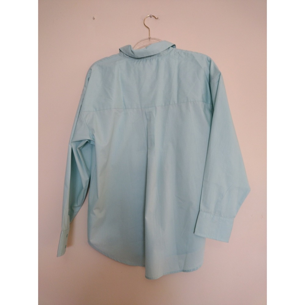 Abercrombie And Fitch Shirt Womens Small Blue Long Sleeve Oversized‎ Button Up - Picture 3 of 8